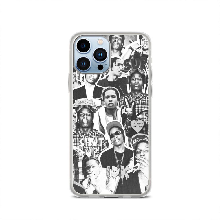 Asap Rocky Photo Collage Bw iPhone 13 Pro Max Case