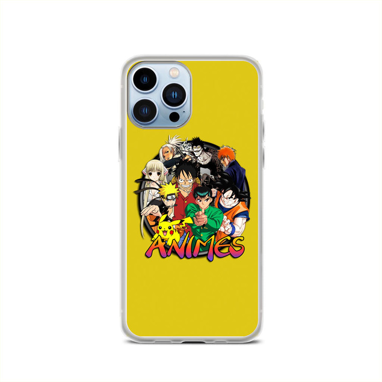Animes Circle Action Collection iPhone 13 Pro Max Case