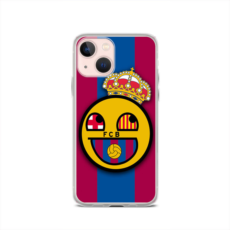 Barcelona Fc Emoticon iPhone 13 Mini Case