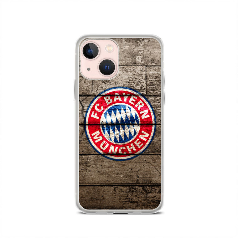 Bayern Munchen With Wood Texture iPhone 13 Case