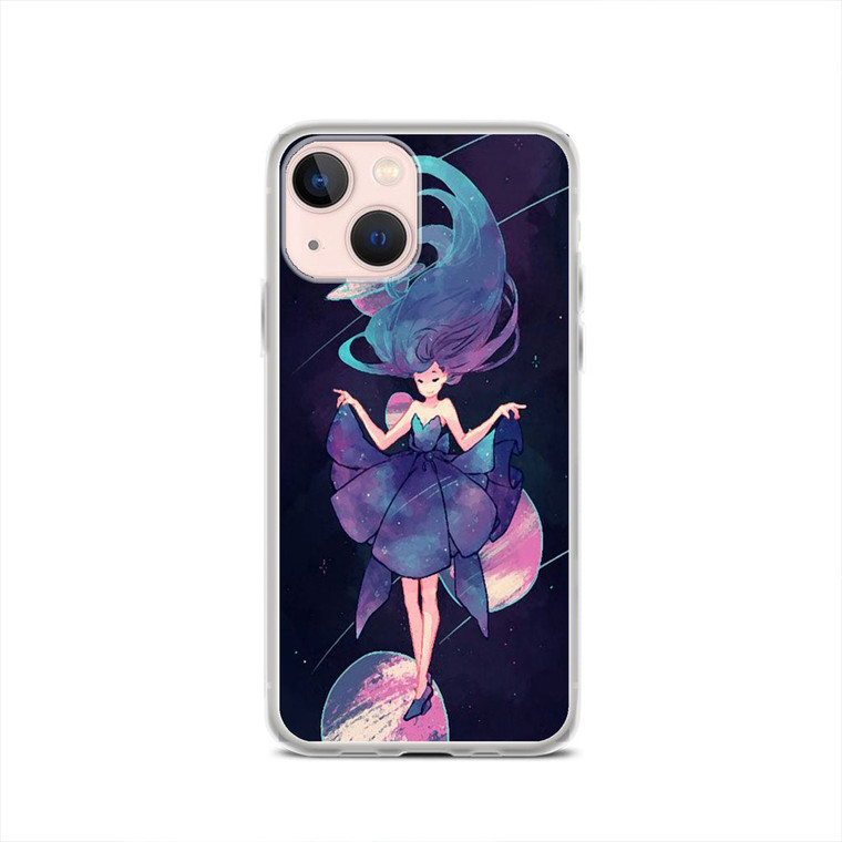 Anime Galaxy Girl iPhone 13 Case