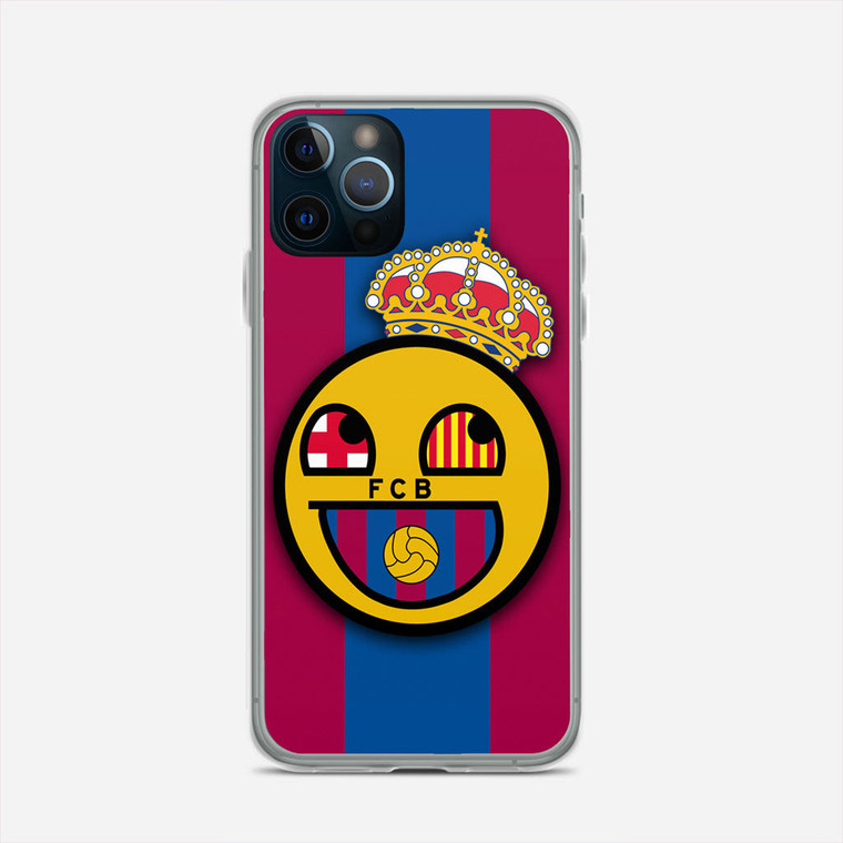 Barcelona Fc Emoticon iPhone 12 Pro Max Case