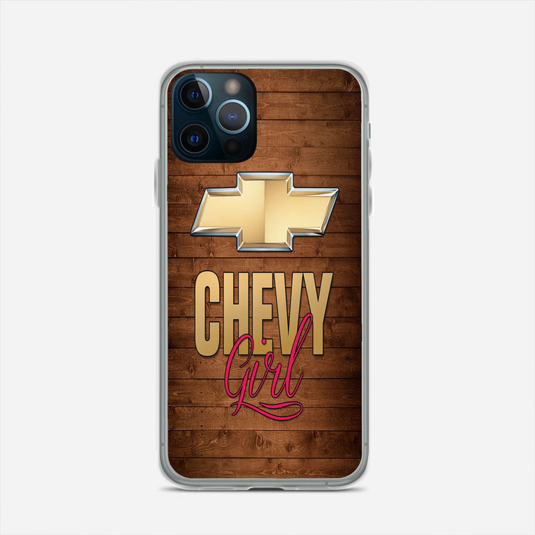 Wood Chevy Girl iPhone 12 Pro Case