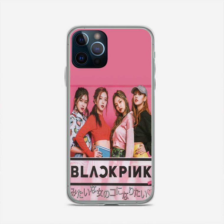 Blackpink Pink Background iPhone 12 Pro Case