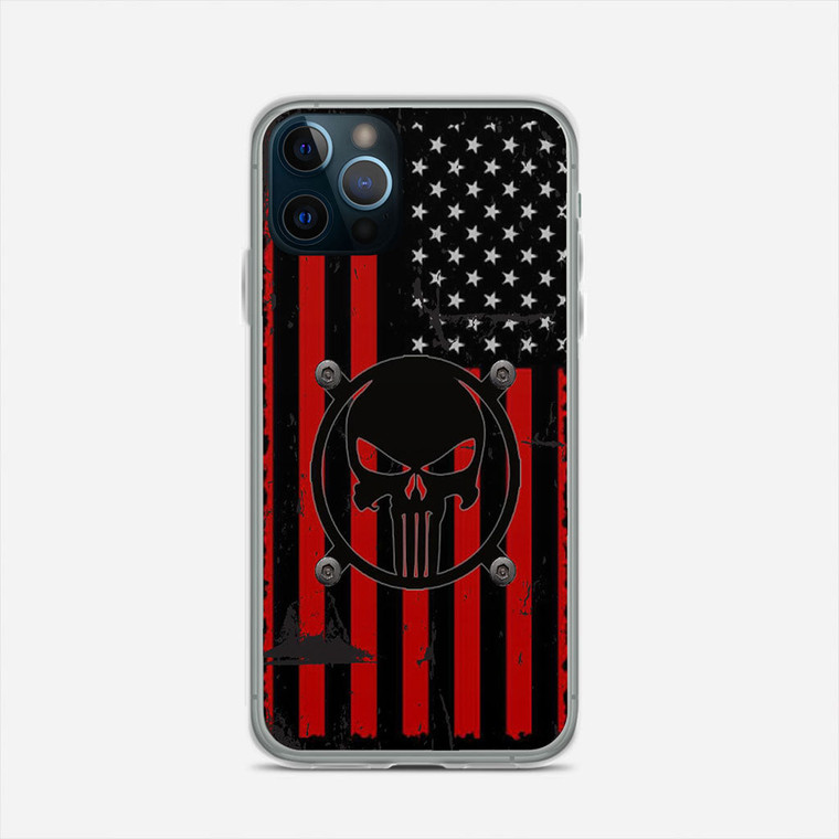 American Flag Punisher iPhone 12 Pro Case