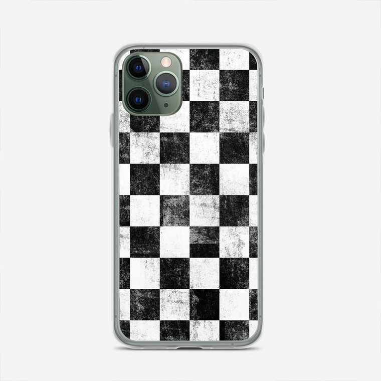Checkerboard Texture Grunge iPhone 11 Pro Max Case