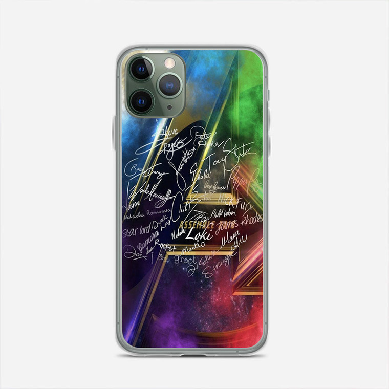 Avengers Heroes Signatures iPhone 11 Pro Max Case