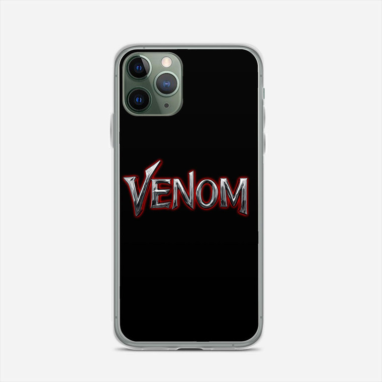 Venom Silver Red Light Typo iPhone 11 Pro Case