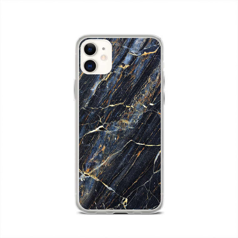 Black Wood Marble iPhone 11 Case