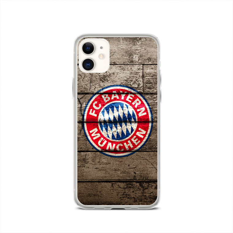 Bayern Munchen With Wood Texture iPhone 11 Case