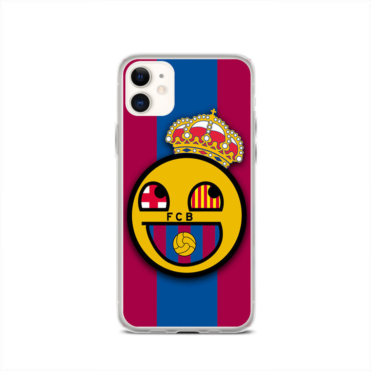 Barcelona Fc Emoticon iPhone 11 Case