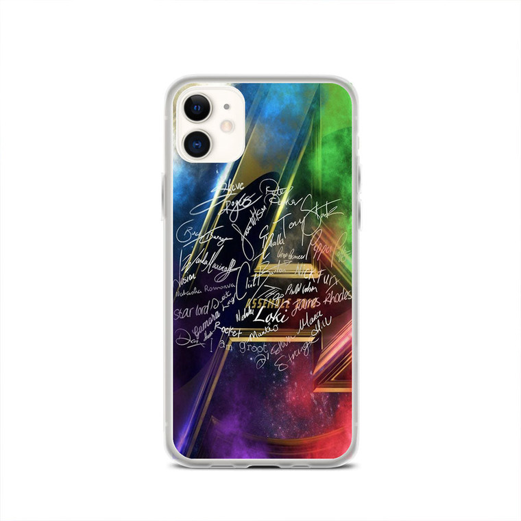 Avengers Heroes Signatures iPhone 11 Case