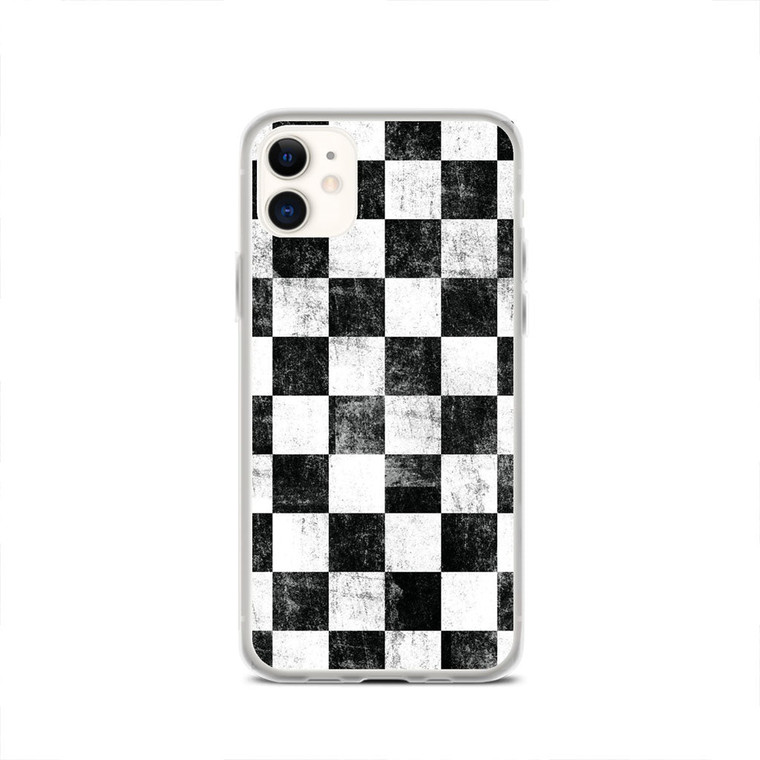 Checkerboard Texture Grunge iPhone 12 Case