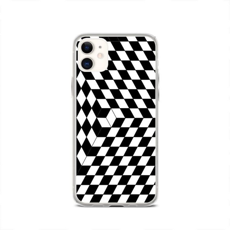 Checkerboard Optical Ilusion iPhone 12 Case