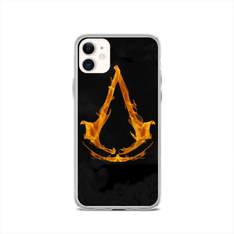 Assasin Creed On Fire Logo iPhone 12 Case