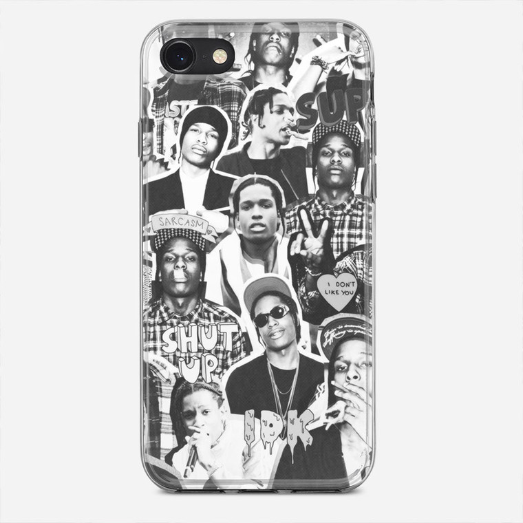 Asap Rocky Photo Collage Bw iPhone 7 Case