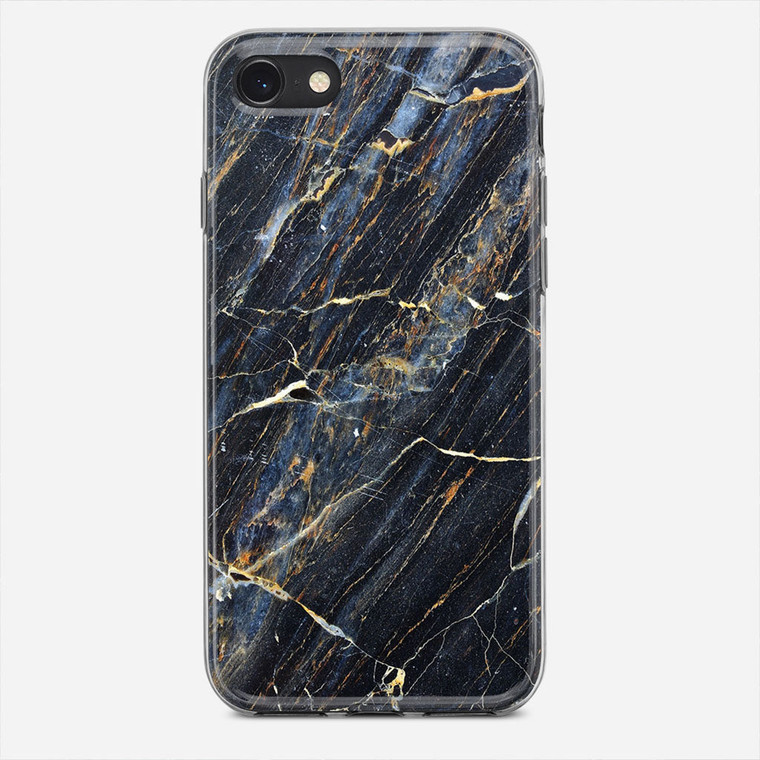 Black Wood Marble iPhone 8 Case