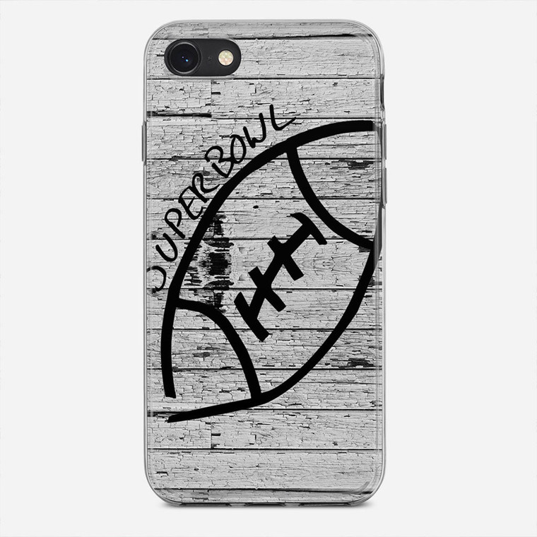 Black And White Superbowl iPhone 8 Case