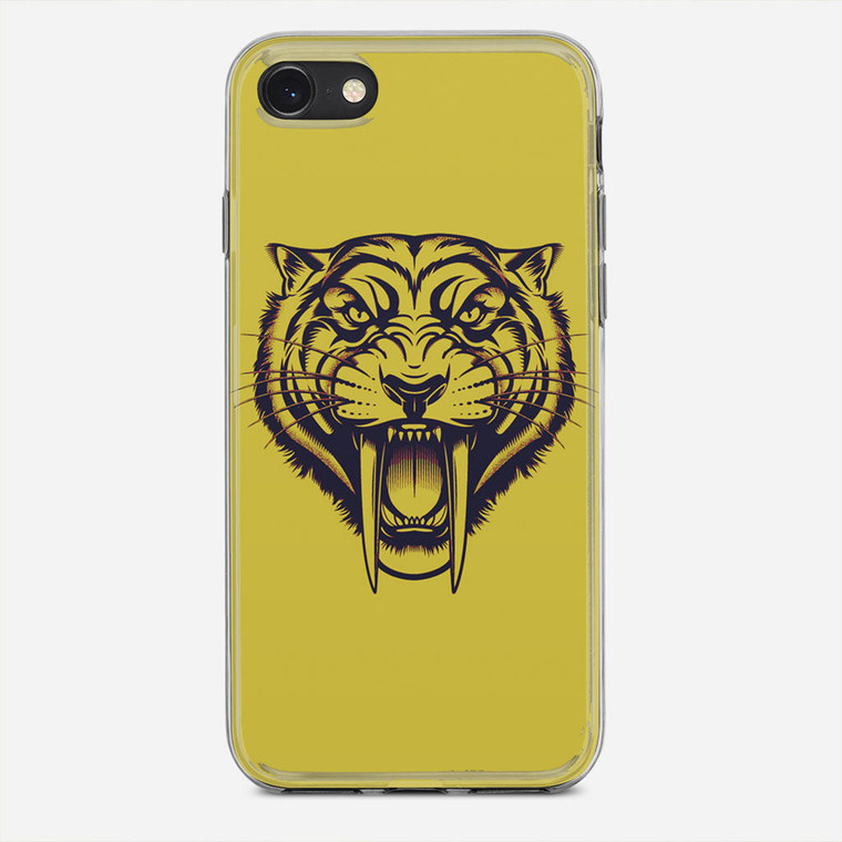 Yellow Tiger iPhone SE Case