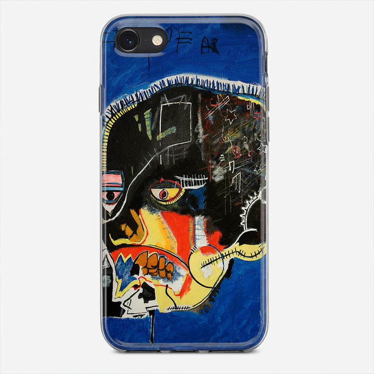 Basquiat Canvas Art iPhone SE Case