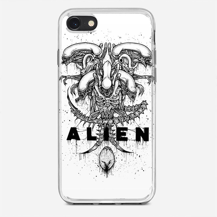 Alien Pointilsm Style iPhone SE Case