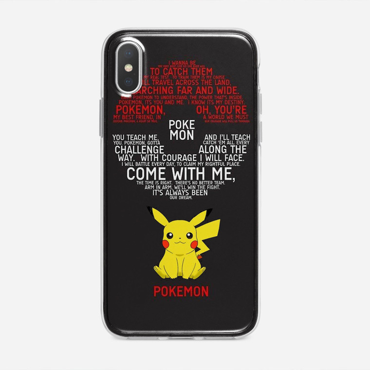 Pokemon Pokedex Pikacu iPhone XS Max Case