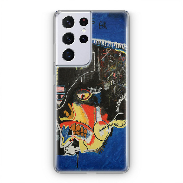 Basquiat Canvas Art Samsung Galaxy S21 Ultra Case