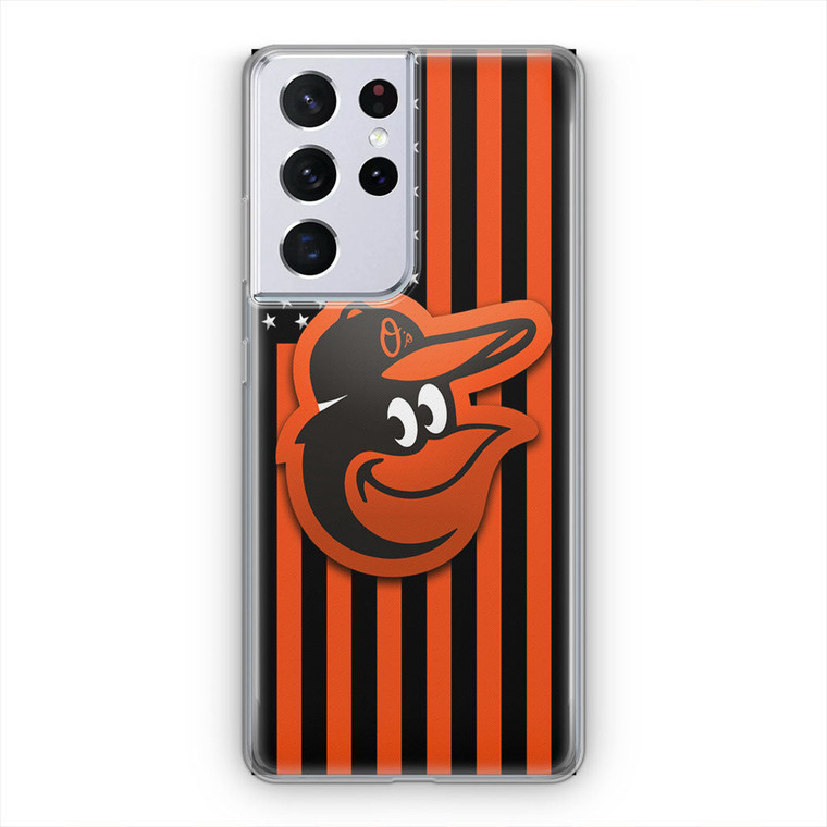 Baltimore Orioles Flag Samsung Galaxy S21 Ultra Case