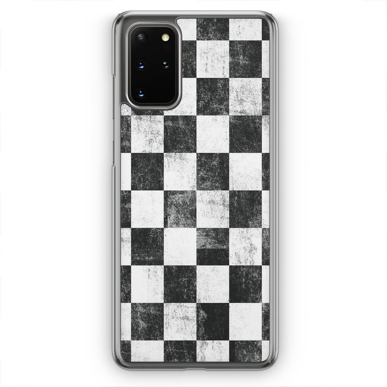 Checkerboard Texture Grunge Samsung Galaxy 20 Plus Case