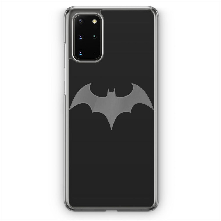 Batman Logo Metal Grey Samsung Galaxy 20 Plus Case