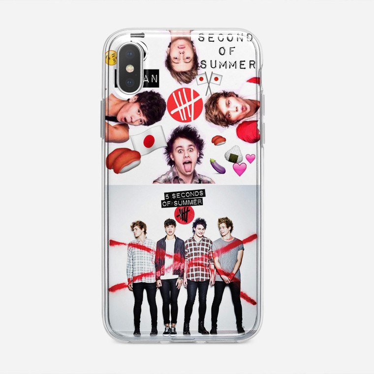 Red Cross 5Sos iPhone XS Max Case