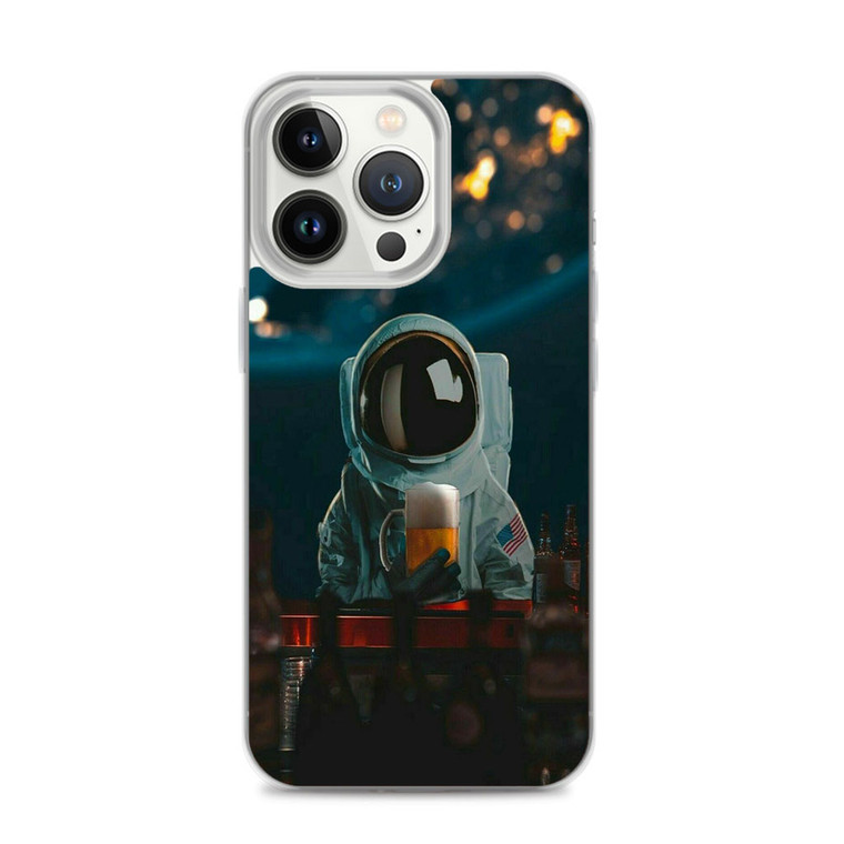 Astronaut With Beer iPhone 14 Pro Case