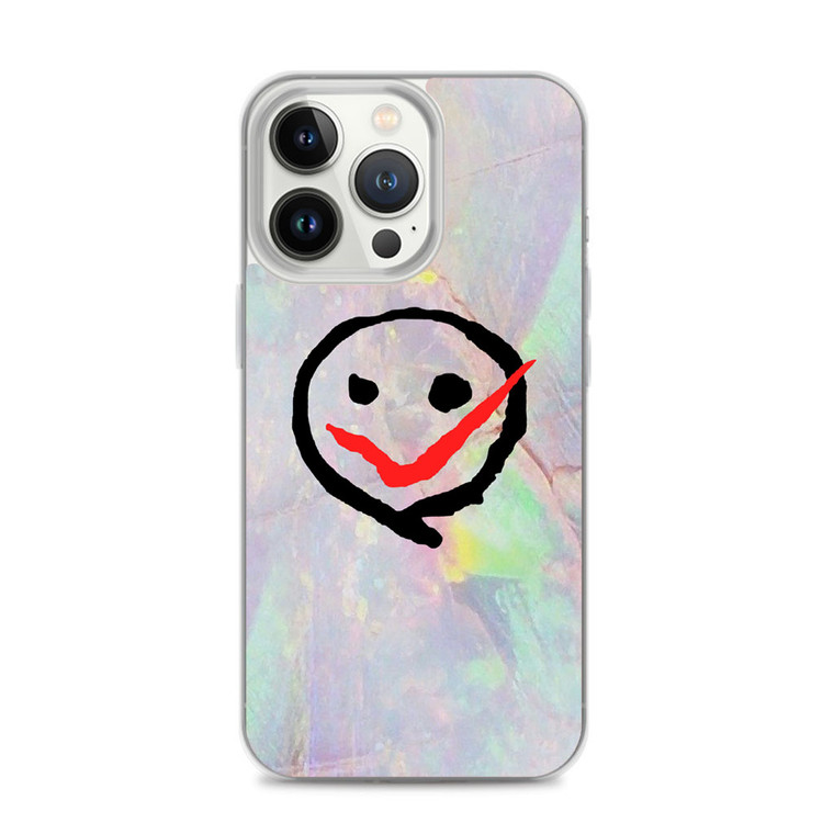 V Smile Rainbow Marble iPhone 14 Pro Case