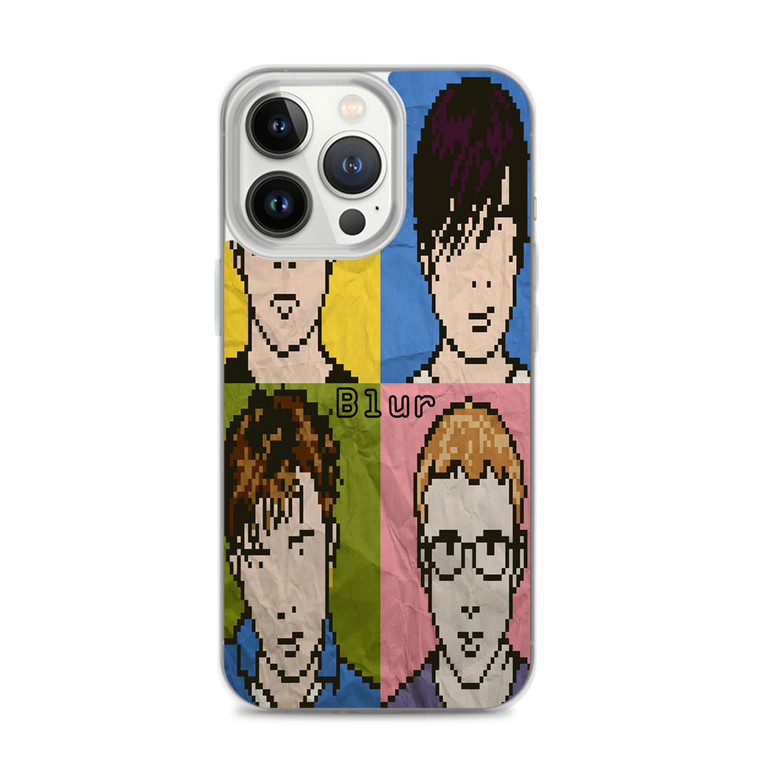 Blur Band 8Bit Style iPhone 14 Pro Max Case