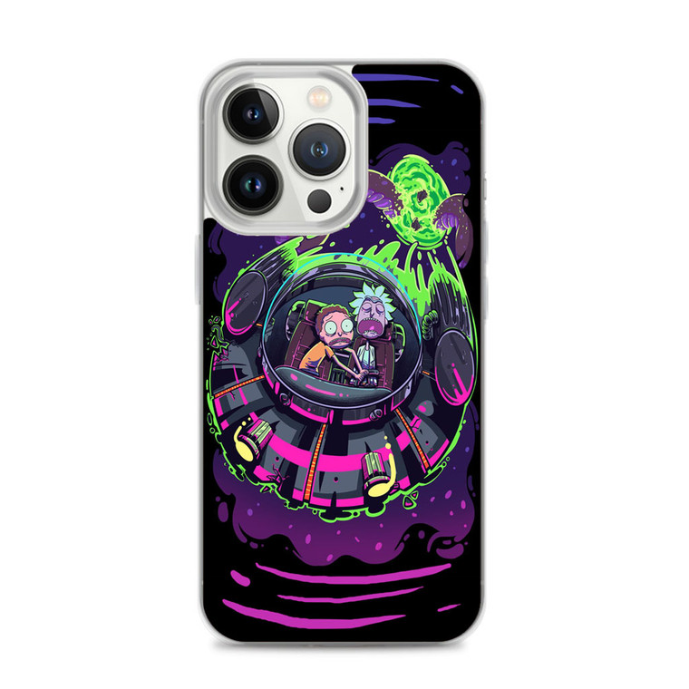 Rick And Morty Traveling Planet iPhone 14 Pro Max Case