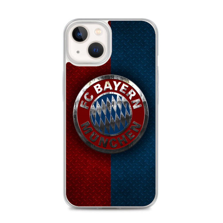 Bayern Munchen Metal Logo iPhone 14 Case