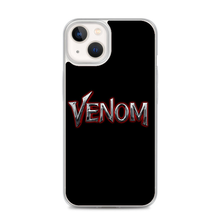 Venom Silver Red Light Typo iPhone 14 Case