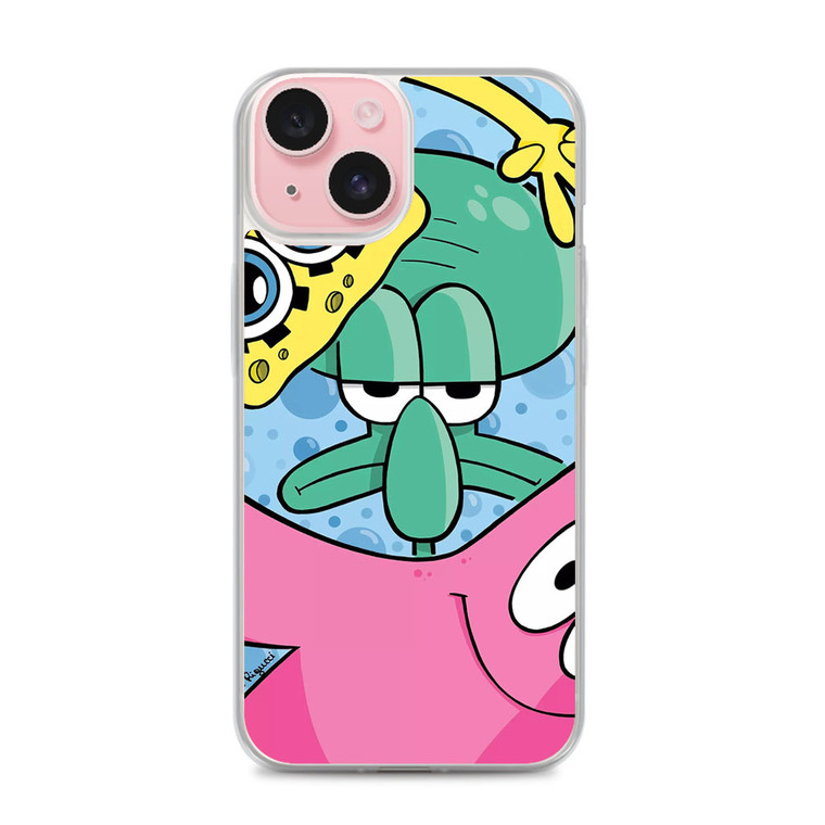 Spongebob And Friends Aesthetic iPhone 15 Case