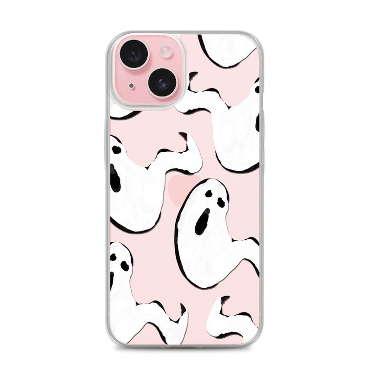 Spooky Ghost Watercolor iPhone 15 Case