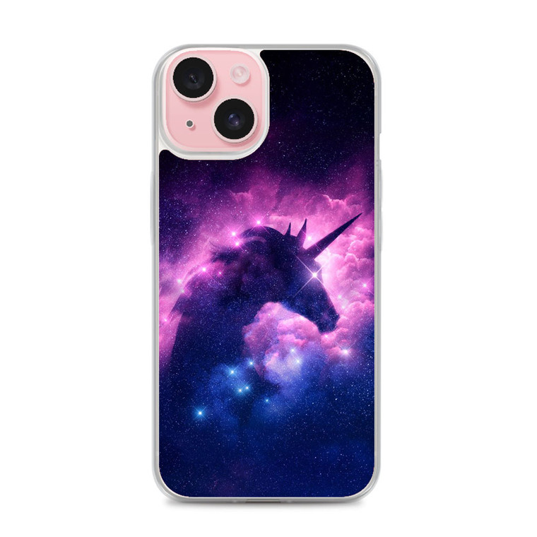 Unicorn Galaxy Artwork iPhone 15 Plus Case
