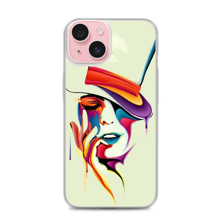 Woman Abstract Wallpaper iPhone 15 Plus Case