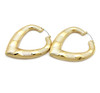 Heart Gold Plated Doorknocker Earrings