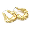 Gold Plated Doorknocker Earrings 