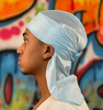 Light Blue Silky Du rag dorag durag