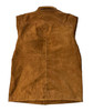 Genuine Suede Leather Rust Short Sleeve Shirt