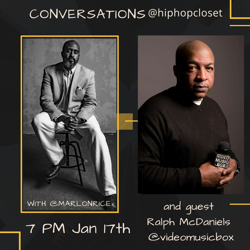 Conversations at Hip Hop Closet : Celebrating 50 years of icons, innovations and moments that defiine Hip-Hop 