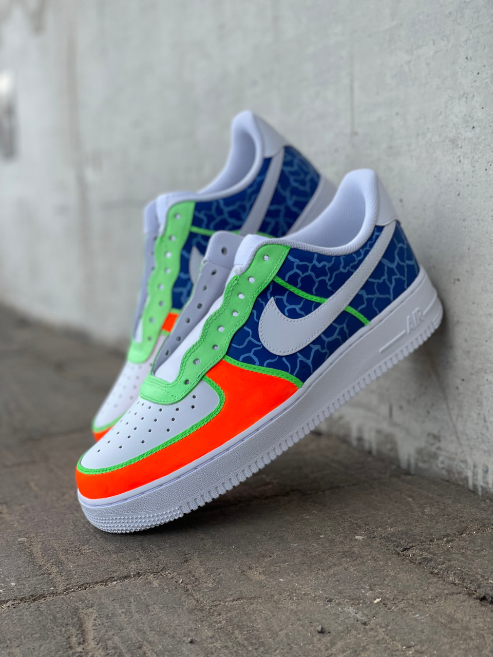 Sneakers  Womens Nike Air Force 1 Airbrush Custom Graffiti Painted Shoes  Art Style Hiphop Fashion