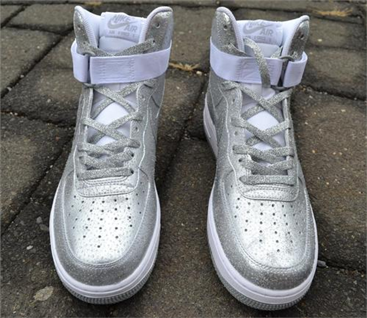silver air force ones