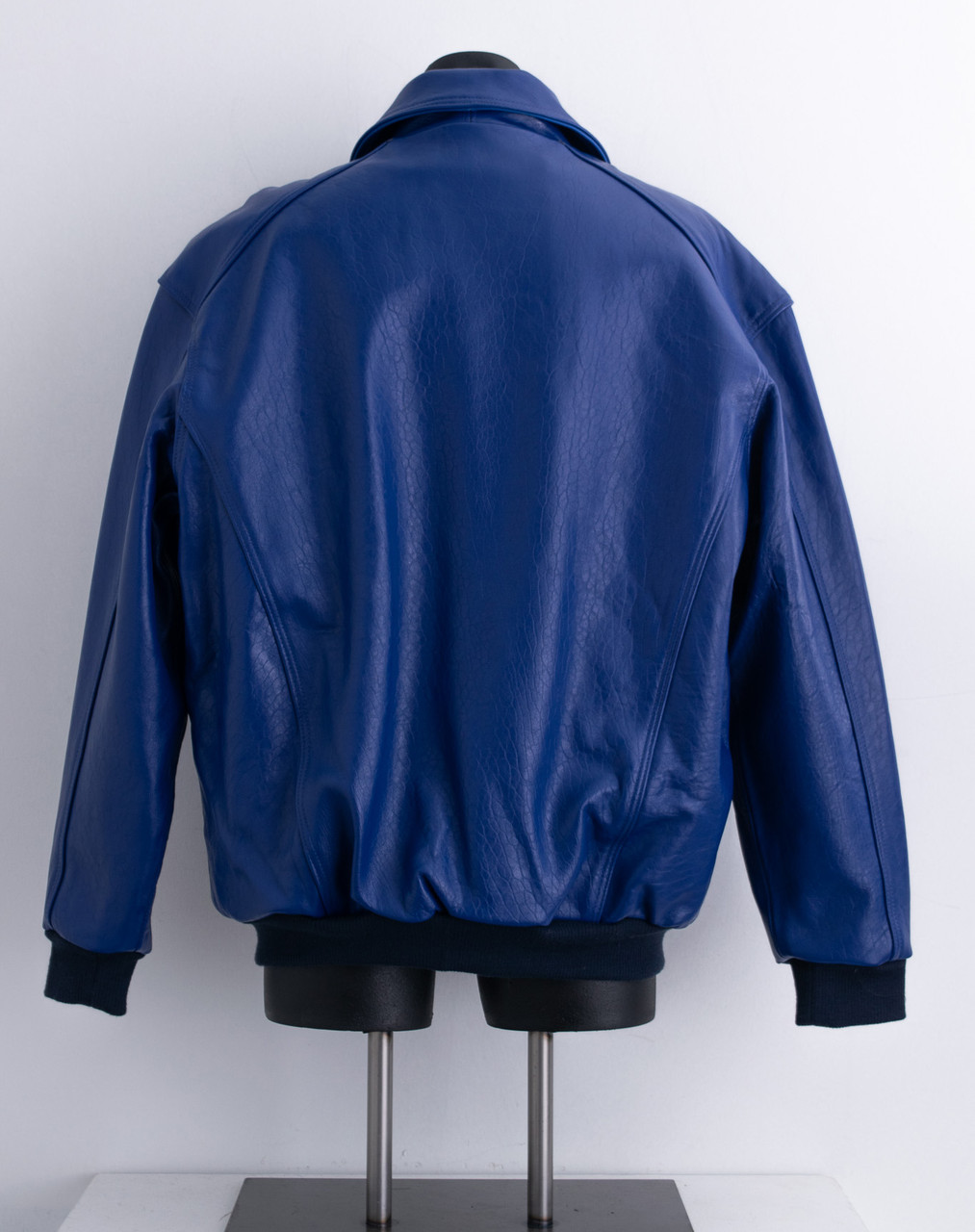 Royal Blue Baseball Leather Jacket | Hip Hop Closet