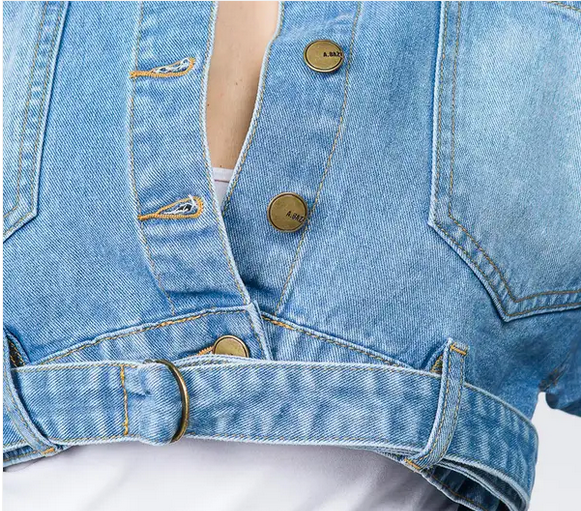 cropped denim jacket plus